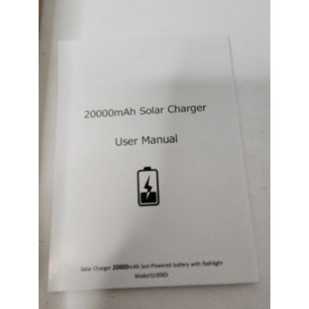 Heavy Duty 20000mAh Solar Power Bank Portable Dual USB Solar Battery Charger